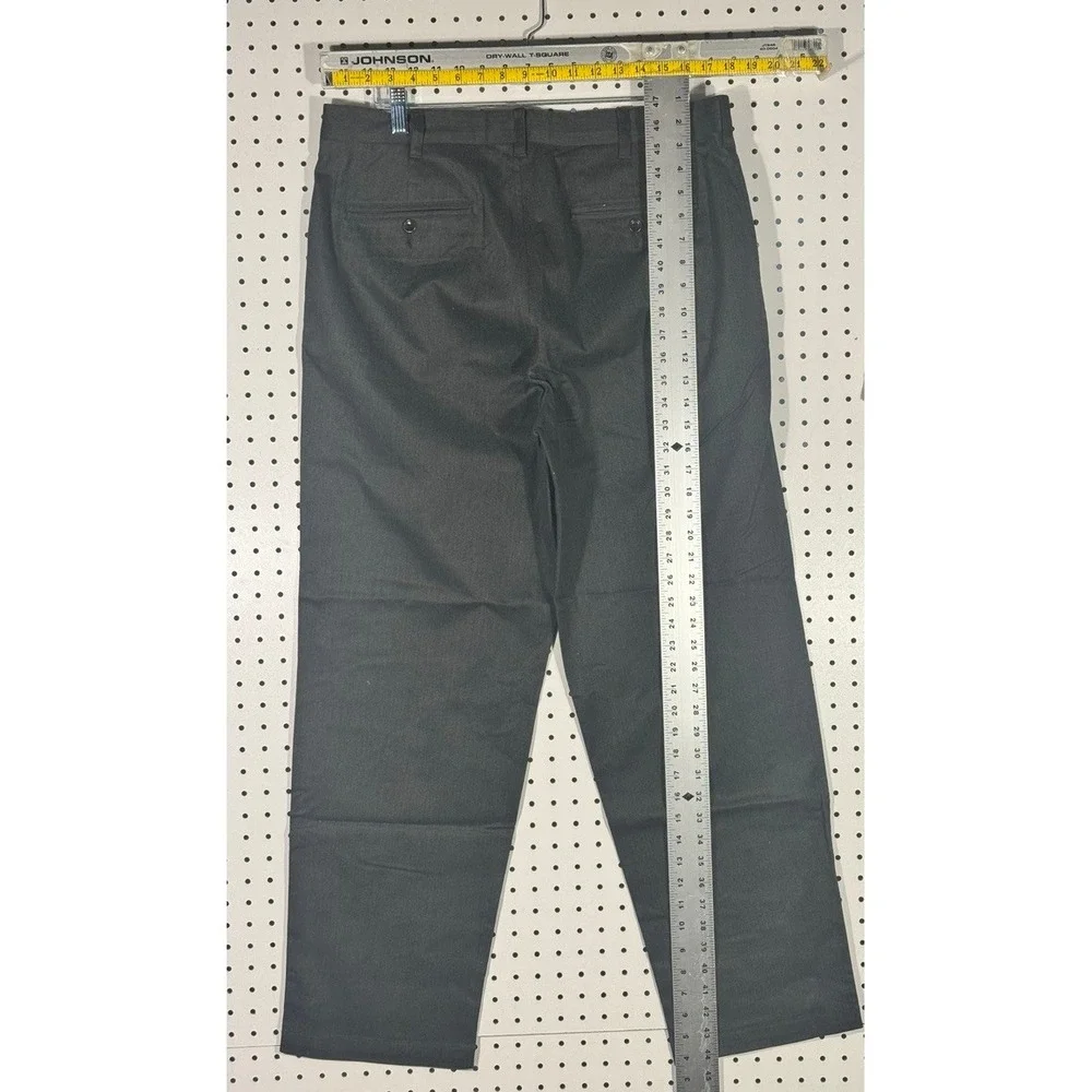Banana Republic Stretch Mens 36R Gray Flat Front Straight Leg Pants Fall 2000
